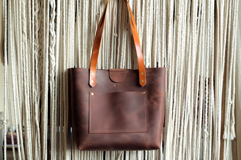 Top view of the open tote bag, demonstrating its wide opening and easy access