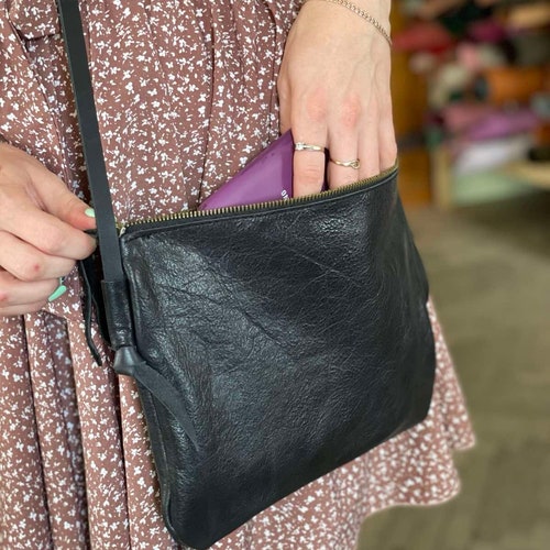 Minimalist Leather Crossbody Bag Small Cross Body Bag Etsy