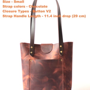 leather tote bag for women with zipper, brown leather tote bag, large leather tote bags, best leather tote bags image 9