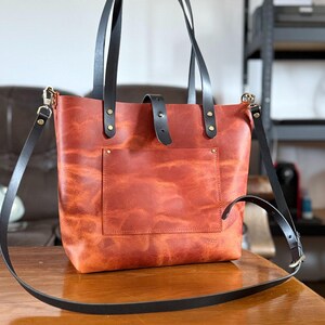 Oversized Leather Tote Bag – Extra Large Weekender, Travel Tote for Women, Big Leather Carryall, Handmade Overnight Bag image 18