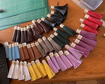 Leather Tassel Keychain: Personalized Purse Charm
