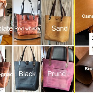 Oversized Leather Tote Bag – Extra Large Weekender, Travel Tote for Women, Big Leather Carryall, Handmade Overnight Bag image 3