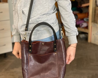 Leather shopper bag Leather tote bag Handmade bag Large tote bag Shoulder tote bag Tote bags for women Leather tote bags with zipper