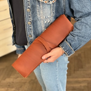 leather pencil roll