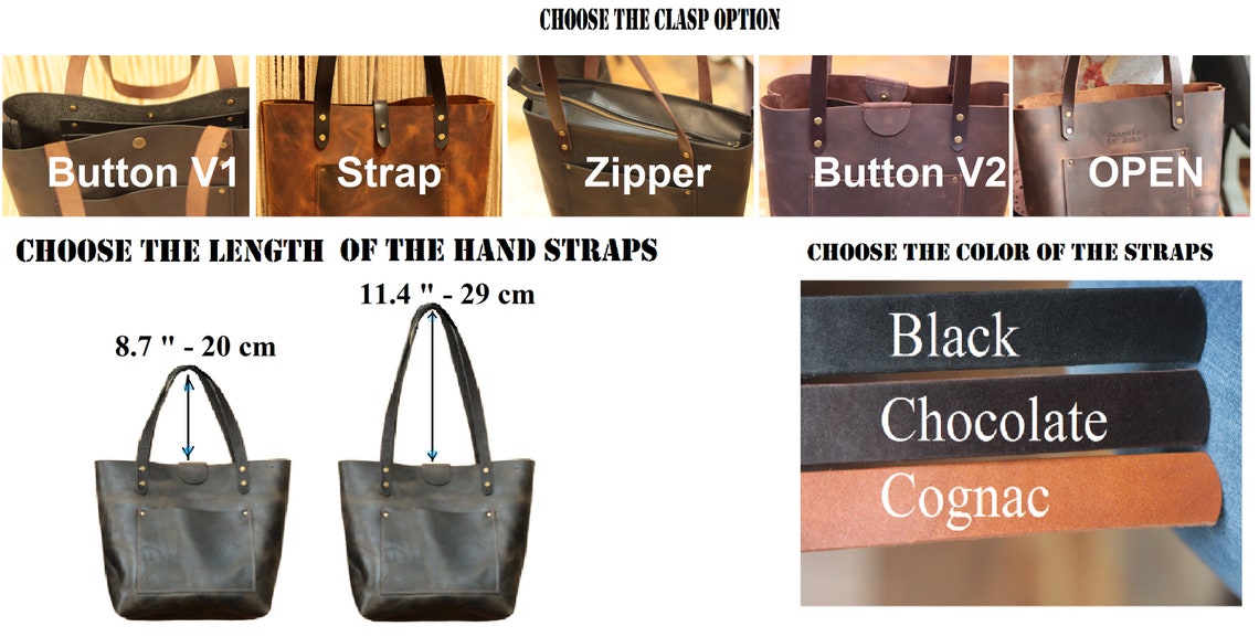 Leather Tote Bag SALE Leather Tote Leather Bag Hand Made Etsy
