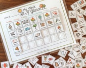 Weekly Kids Calendar, Printable Visual Schedule, Perpetual Calendar, Weekly Routine, Week At A Glance, Childrens Routine Chart, Kids Planner