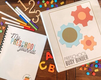 MEGA Preschool Bundle, Printable Pre-K Busy Binder, Preschool Journal, Alphabet Practice, Counting Activities, Learning Shapes, Homeschool