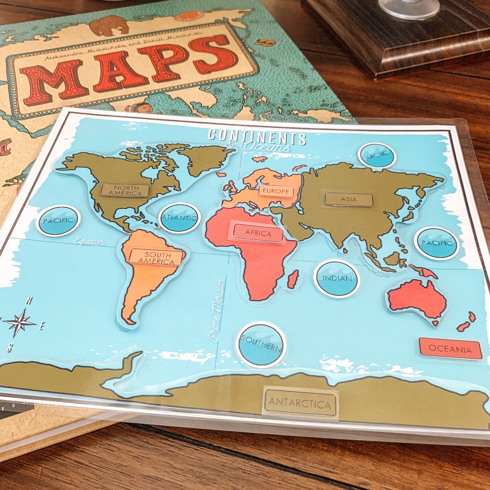 continents oceans printable puzzle world geography map