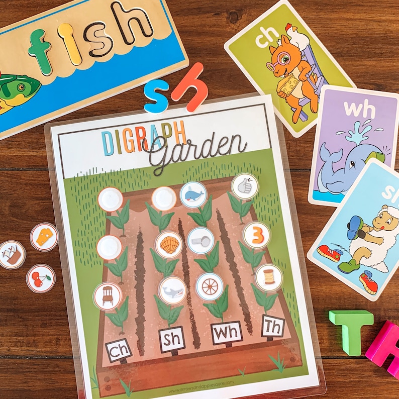 Digraph Sorting Activity Printable Kids Phonics Worksheet - Etsy Canada