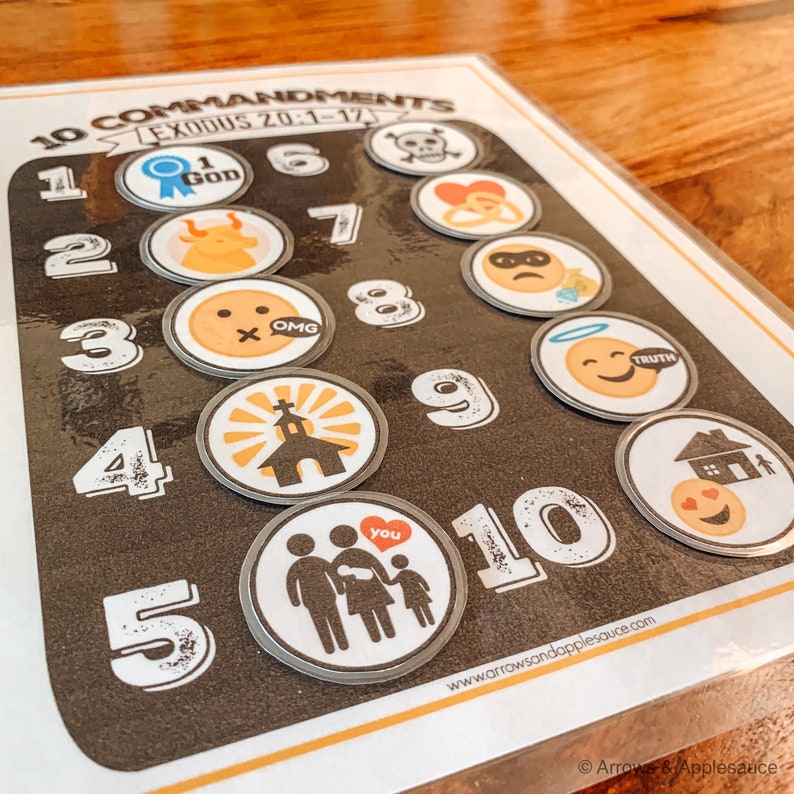 Bible Activity Bundle, Ten Commandments, Days Of Creation, Fruit Of The Spirit, Preschool Kindergarten Activities, Homeschool Printables image 8