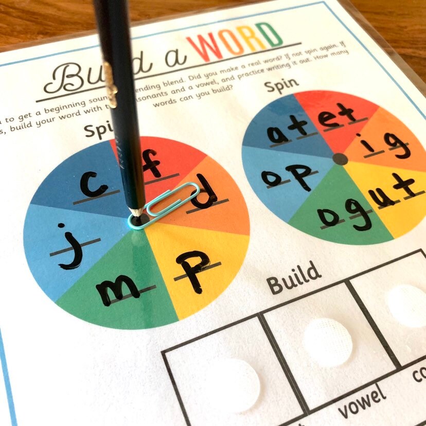 cvc reading game printable sight word practice beginning etsy