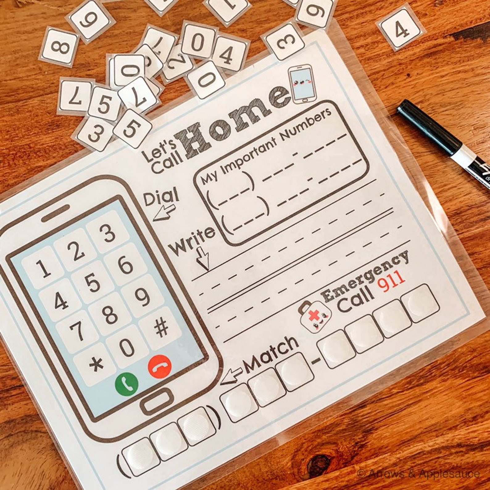 Phone Number Kids Activity Phone Number Practice About Me Etsy