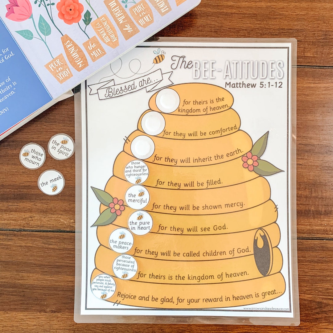 Beatitudes Kids Activity Printable Bible Verse Game Bible Study for Beatitudes Kids Activity Printable Bible Verse Game Bible Study for