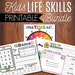 Life Skills For Kids Printable Bundle, Learn To Tell Time, Phone Number Game, Address Activity, Preschool Printables, Homeschool Curiculum 