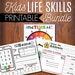 Life Skills For Kids Printable Bundle, Learn To Tell Time, Phone Number Game, Address Activity, Preschool Printables, Homeschool Curiculum 