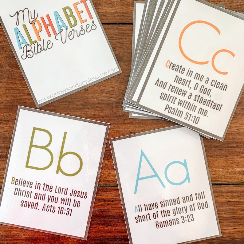 alphabet bible verse cards printable abc bible flashcards etsy