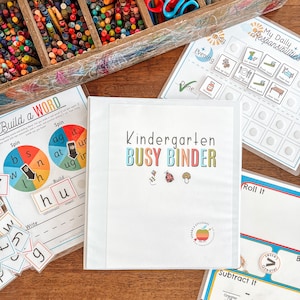 Kindergarten Printable Busy Binder, Educational Games, Learning To Read, Kinder Curriculum, Homeschool Worksheet, Early Math Skills, Anatomy