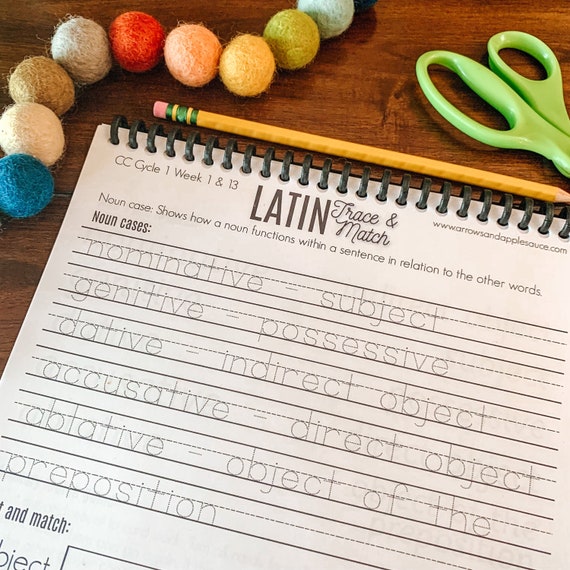 Latin Printable Worksheets Noun Cases and Declensions CC Etsy
