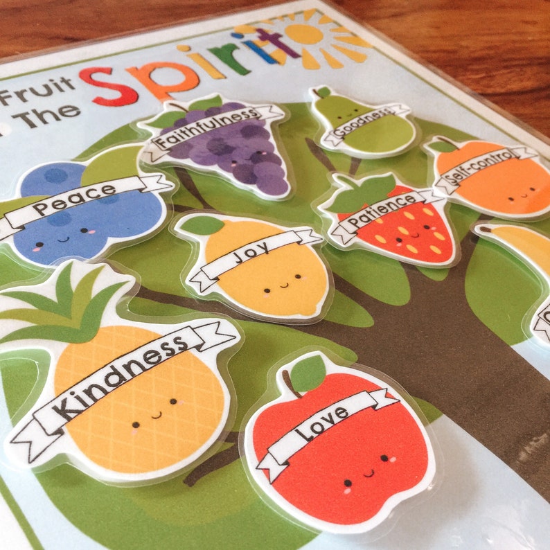 Fruit Of The Spirit Game, Preschool Printable, Bible Verse, Galatians, Religious Game, Educational Activity, Homeschool game, Sunday School image 1