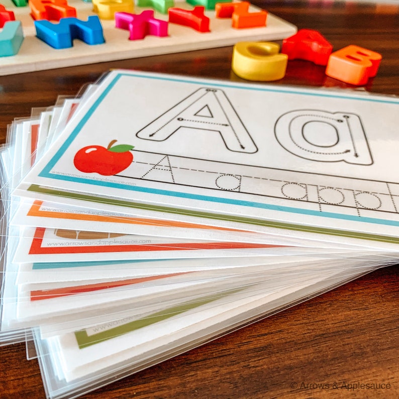 Alphabet Flashcards Printable Oversized ABC Cards Jumbo Etsy Canada