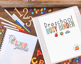 MEGA Preschool Bundle, Printable Pre-K Busy Binder, Preschool Journal, Alphabet Practice, Counting Activities, Learning Shapes, Homeschool