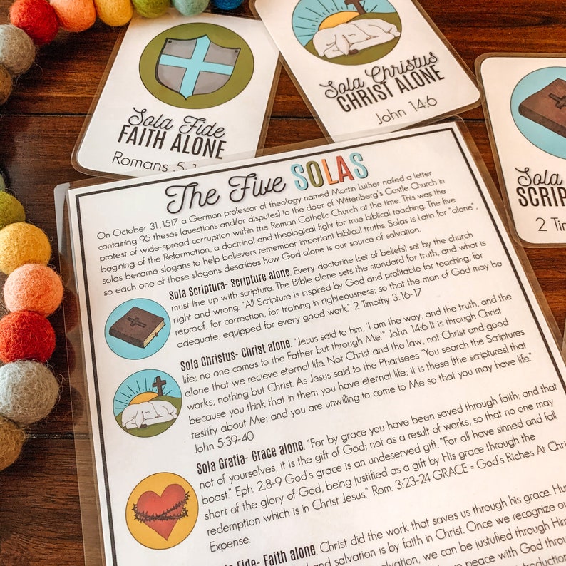 Five Solas Activity Reformation Theology Lesson Kids Bible Etsy five-solas-activity-reformation-theology-lesson-kids-bible-etsy