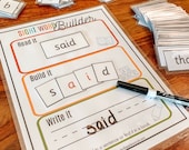 Sight Word Practice, Printable Spelling Game, Kindergarten Sight Words, Fry's First 100 Cards, Learn To Read, Homeschool Reading Worksheet