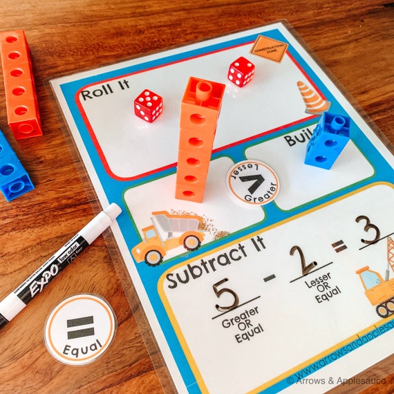 Dice Games Year Long Bundle | Number ID | Decomposing | Addition |  Subtraction