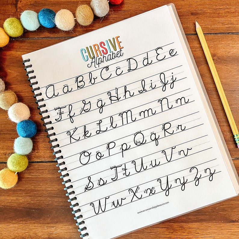 Cursive Alphabet Bible Verses Printable Cursive Workbook - Etsy