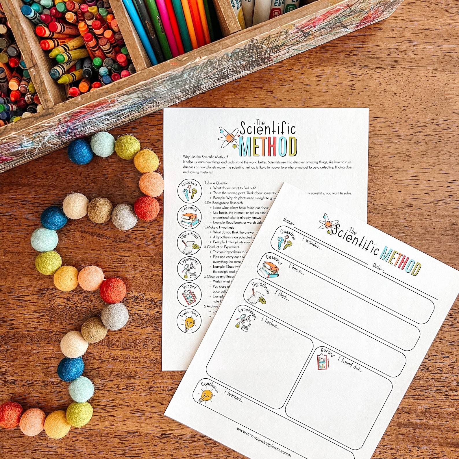 Scientific Method Printable Activity Set, Elementary Homeschool Science ...