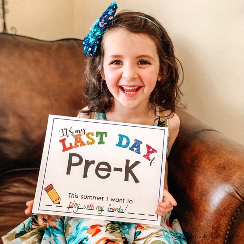 Last Day of School Prek to 12th Grade Printable Sign Photo Etsy Canada