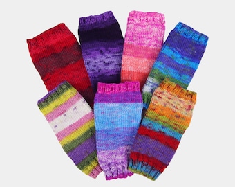 Soft & Warm Hand-Knit Fingerless Mittens