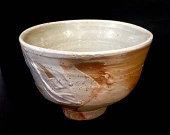 Free delivery in Australia. One of a kind open tea bowl.  Soda fired Yunomi.