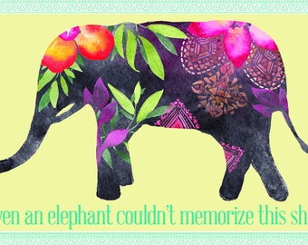 Elephant Tribal Study Cards
