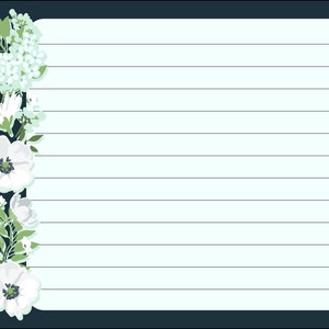 Study Card Refill in Floral Print