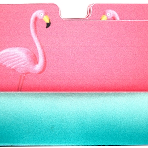 Rolodex Dividers 1 Letter Per Card - Pink Flamingo