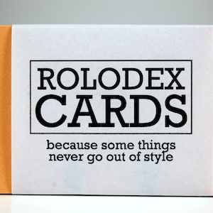Tarjetas Rolodex - Doble cara - Juego de 4 colores