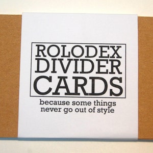 Intercalaires Rolodex - Kraft
