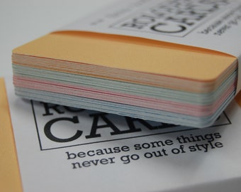 Rolodex Cards - Double Sided - 4 Color Set