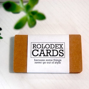 Rolodex Karten - Kraft Papier