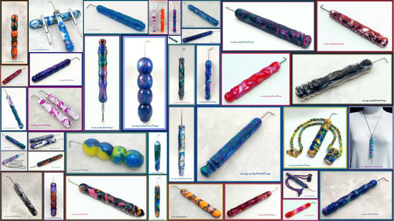 Loom Knitting Hooks - 70 Colors & Ergonomic Design!