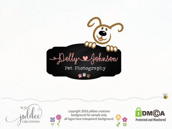 Pet Photography Logo Premade Logo Photography Logos Blog Logo Etsy