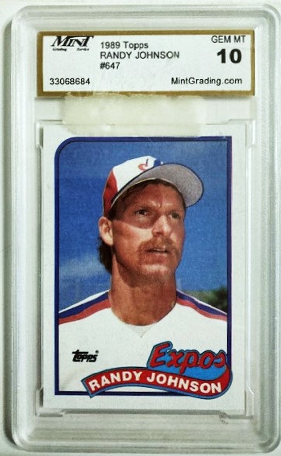 Baseball Rookie Card - Randy Johnson - 1989 Topps #647 - Etsy