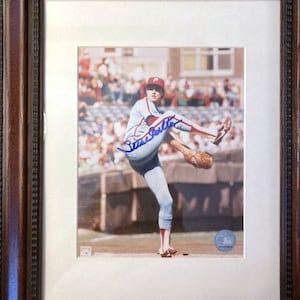 Steve Carleton Framed 8&quot;x10&quot; Signed Photo with COA