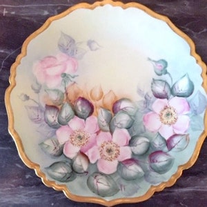 B-H Limoges (France) Porcelain Collector Plate