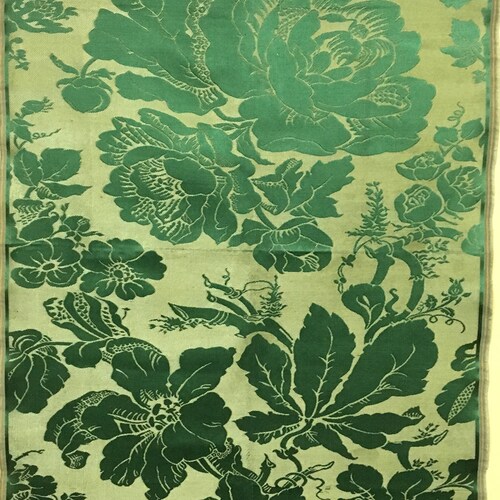 19th Century Silk shops Woven Jacquard Panel