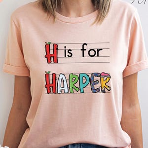 Custom Kids Name Back To School Shirt Shirt, Toddler First Day of School Tee Kindergarten Shirt With Name, First Day School Outfit, SL5137