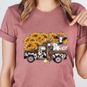 Farmer Truck TShirt, Farm Animal Shirt, Country Farm Life Shirt, Farm Dad Gifts, Farmer Gifts for Men, Farmer Day Shirt, Farm Gifts, SL3130
