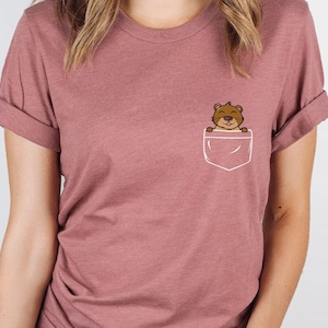 Pocket Tiger T-Shirt, Birthday Tiger Shirt, Pocket Tiger Toddler, Tiger Youth Shirt, Tiger Lover Shirt, Gifts for Kids, Animal Love, SL0666