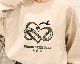 Proud Army Mom Tees and Sweaters, Cool USA Army Custom Family Sweatshirt, Army Family Outfits, Month Of The Military Child Hoodie, SL2811